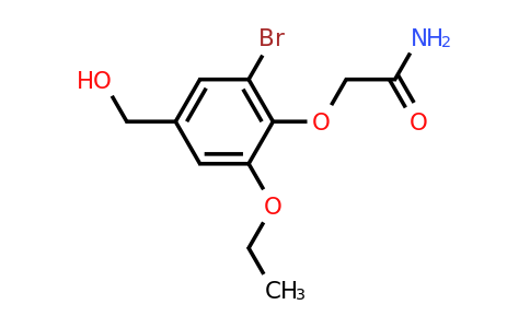 CAS 838904-26-0 | 2-[2-bromo-6-ethoxy-4-(hydroxymethyl)phenoxy]acetamide