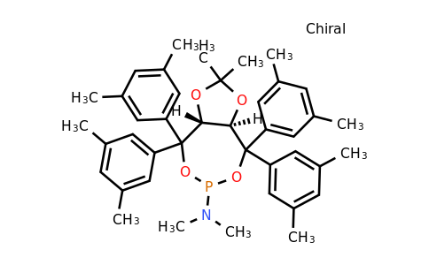 CAS 840454-58-2 | (3aR,8aR)-4,4,8,8-Tetrakis(3,5-dimethylphenyl)-N,N,2,2-tetramethyltetrahydro-[1,3]dioxolo[4,5-e][1,3,2]dioxaphosphepin-6-amine