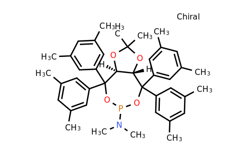 CAS 840504-21-4 | (3AS,8aS)-4,4,8,8-tetrakis(3,5-dimethylphenyl)tetrahydro-N,N,2,2-tetramethyl-1,3-dioxolo[4,5-e][1,3,2]dioxaphosphepin-6-amine