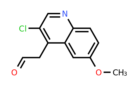 CAS 841303-01-3 | 2-(3-Chloro-6-methoxyquinolin-4-yl)acetaldehyde