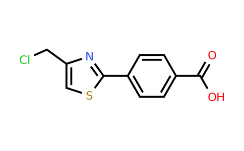 CAS 842137-56-8 | 4-[4-(Chloromethyl)-1,3-thiazol-2-yl]benzoic acid