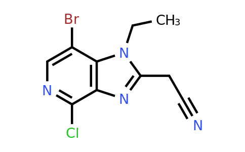 CAS 842144-05-2 | (7-Bromo-4-chloro-1-ethyl-1H-imidazo[4,5-C]pyridin-2-YL)acetonitrile