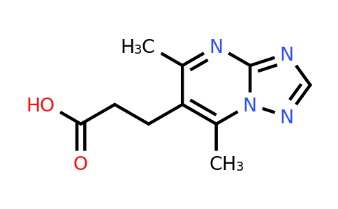 3-{5,7-dimethyl-[1,2,4]triazolo[1,5-a]pyrimidin-6-yl}propanoic acid