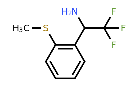 CAS 843608-47-9 | 2,2,2-Trifluoro-1-(2-methylsulfanyl-phenyl)-ethylamine