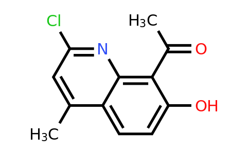 CAS 844472-67-9 | 1-(2-Chloro-7-hydroxy-4-methylquinolin-8-yl)ethanone