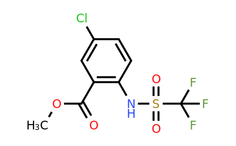 CAS 84466-05-7 | Methyl 5-chloro-2-(trifluoromethylsulfonamido)benzoate