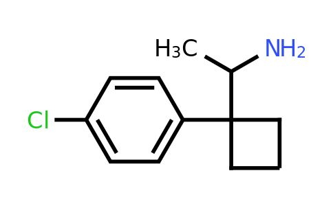 CAS 84467-83-4 | 1-[1-(4-chlorophenyl)cyclobutyl]ethan-1-amine