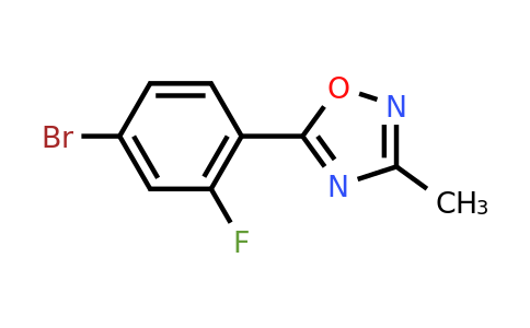 CAS 845306-17-4 | 5-(4-Bromo-2-fluorophenyl)-3-methyl-1,2,4-oxadiazole