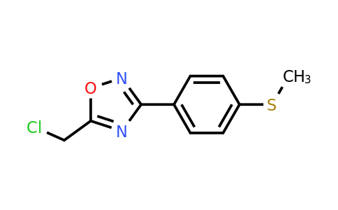 CAS 845887-08-3 | 5-(Chloromethyl)-3-(4-(methylthio)phenyl)-1,2,4-oxadiazole