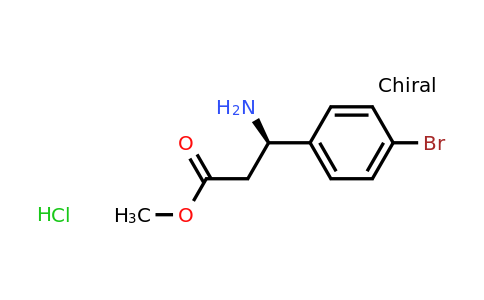 CAS 845908-98-7 | (R)-Methyl 3-amino-3-(4-bromophenyl)propanoate hydrochloride