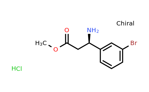 CAS 845909-00-4 | (R)-Methyl 3-amino-3-(3-bromophenyl)propanoate hydrochloride
