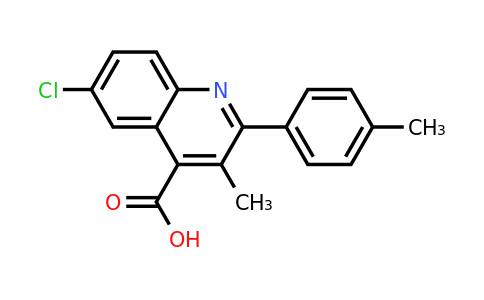 CAS 847503-15-5 | 6-Chloro-3-methyl-2-(p-tolyl)quinoline-4-carboxylic acid