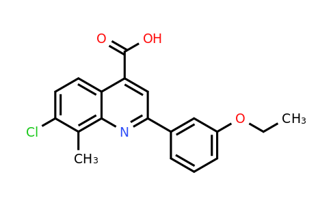 CAS 847503-16-6 | 7-Chloro-2-(3-ethoxyphenyl)-8-methylquinoline-4-carboxylic acid