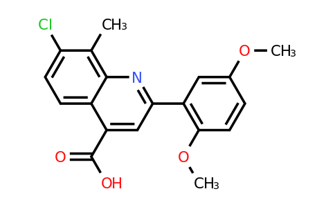 CAS 847503-17-7 | 7-Chloro-2-(2,5-dimethoxyphenyl)-8-methylquinoline-4-carboxylic acid
