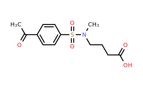 CAS 847744-09-6 | 4-(N-methyl4-acetylbenzenesulfonamido)butanoic acid