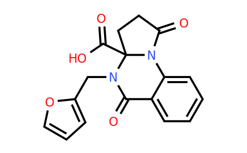 CAS 847744-17-6 | 4-[(furan-2-yl)methyl]-1,5-dioxo-1H,2H,3H,3aH,4H,5H-pyrrolo[1,2-a]quinazoline-3a-carboxylic acid