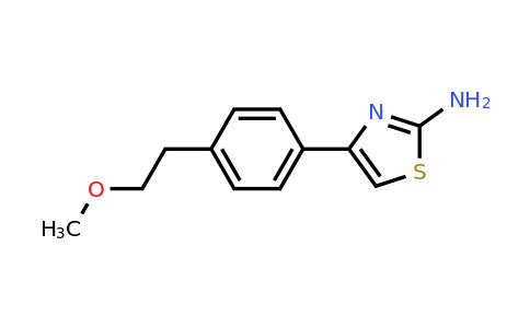CAS 847781-97-9 | 4-[4-(2-methoxyethyl)phenyl]-1,3-thiazol-2-amine