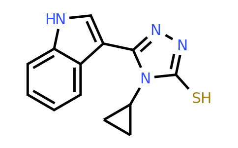 CAS 847783-66-8 | 4-cyclopropyl-5-(1H-indol-3-yl)-4H-1,2,4-triazole-3-thiol