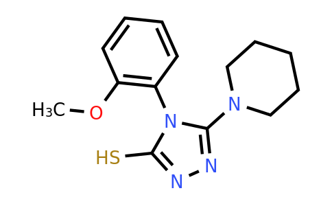 CAS 847783-71-5 | 4-(2-methoxyphenyl)-5-(piperidin-1-yl)-4H-1,2,4-triazole-3-thiol