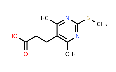 CAS 847837-31-4 | 3-[4,6-dimethyl-2-(methylsulfanyl)pyrimidin-5-yl]propanoic acid