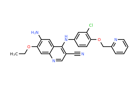 CAS 848139-78-6 | 6-amino-4-{[3-chloro-4-(pyridin-2-ylmethoxy)phenyl]amino}-7-ethoxyquinoline-3-carbonitrile