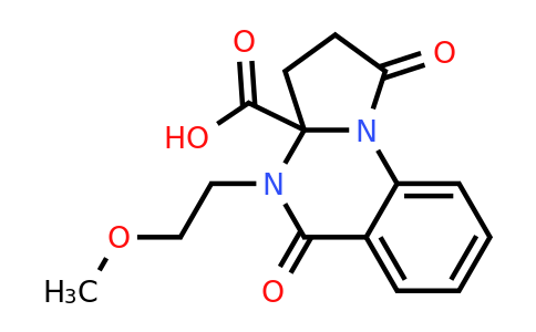 CAS 848178-45-0 | 4-(2-methoxyethyl)-1,5-dioxo-1H,2H,3H,3aH,4H,5H-pyrrolo[1,2-a]quinazoline-3a-carboxylic acid