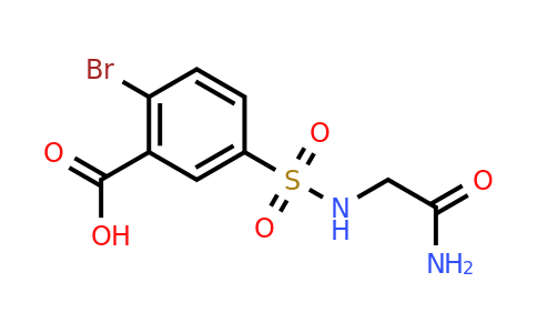 CAS 848290-15-3 | 2-bromo-5-[(carbamoylmethyl)sulfamoyl]benzoic acid