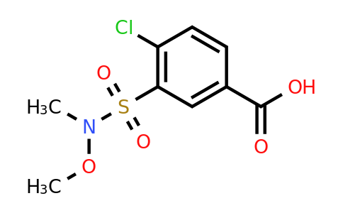 CAS 848290-18-6 | 4-chloro-3-[methoxy(methyl)sulfamoyl]benzoic acid