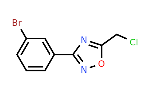 CAS 848316-20-1 | 3-(3-Bromophenyl)-5-(chloromethyl)-1,2,4-oxadiazole