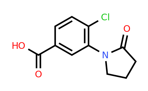 CAS 848316-25-6 | 4-chloro-3-(2-oxopyrrolidin-1-yl)benzoic acid