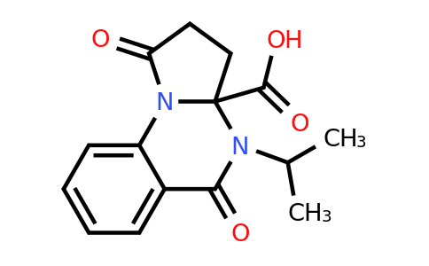 CAS 848316-28-9 | 1,5-dioxo-4-(propan-2-yl)-1H,2H,3H,3aH,4H,5H-pyrrolo[1,2-a]quinazoline-3a-carboxylic acid