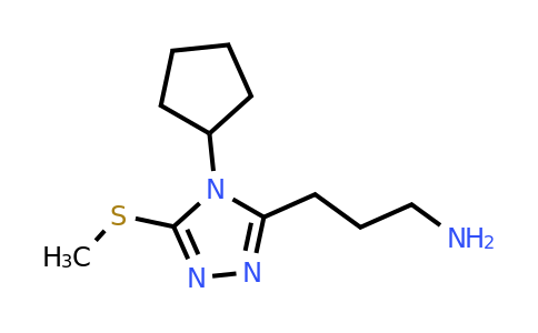 CAS 848369-56-2 | 3-[4-cyclopentyl-5-(methylsulfanyl)-4H-1,2,4-triazol-3-yl]propan-1-amine