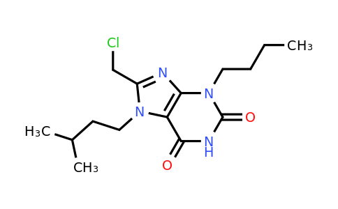 CAS 848369-61-9 | 3-butyl-8-(chloromethyl)-7-(3-methylbutyl)-2,3,6,7-tetrahydro-1H-purine-2,6-dione