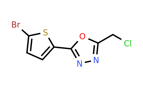 CAS 848658-82-2 | 2-(5-bromothiophen-2-yl)-5-(chloromethyl)-1,3,4-oxadiazole