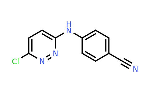 CAS 848684-41-3 | 4-[(6-chloropyridazin-3-yl)amino]benzonitrile