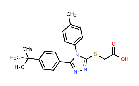 CAS 848989-94-6 | 2-{[5-(4-tert-butylphenyl)-4-(4-methylphenyl)-4H-1,2,4-triazol-3-yl]sulfanyl}acetic acid