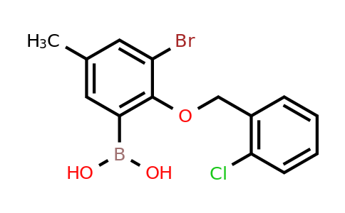 CAS 849052-17-1 | 3-Bromo-2-(2'-chlorobenzyloxy)-5-methylphenylboronic acid