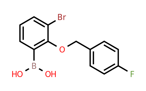 CAS 849052-22-8 | 3-Bromo-2-(4'-fluorobenzyloxy)phenylboronic acid