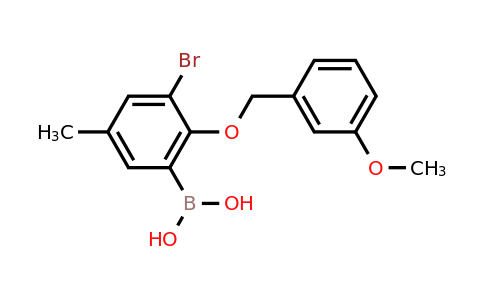 CAS 849062-23-3 | 3-Bromo-5-methyl-2-(3'-methoxybenzyloxy)phenylboronic acid