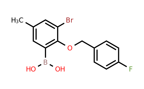 CAS 849062-41-5 | 3-Bromo-2-(4'-fluorobenzyloxy)-5-methylphenylboronic acid