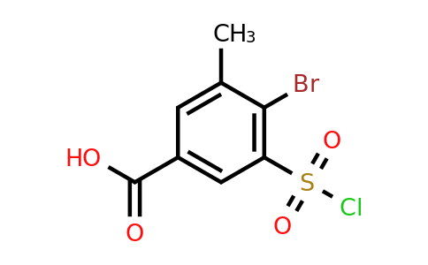 CAS 849333-58-0 | 4-bromo-3-(chlorosulfonyl)-5-methylbenzoic acid