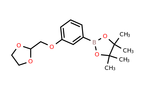 CAS 850411-08-4 | 2-[3-([1,3]Dioxolan-2-ylmethoxy)-phenyl]-4,4,5,5-tetramethyl-[1,3,2]dioxaborolane