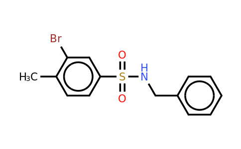N-benzyl 3-bromo-4-methylbenzenesulfonamide
