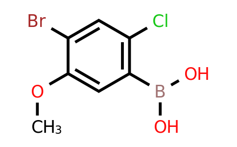 CAS 850567-94-1 | 4-Bromo-2-chloro-5-methoxyphenylboronic acid