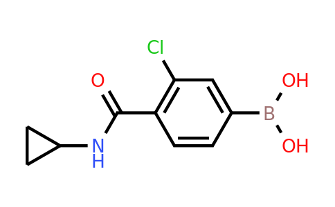 CAS 850589-44-5 | 3-Chloro-4-(cyclopropylcarbamoyl)phenylboronic acid