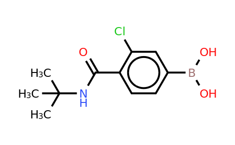 CAS 850589-46-7 | 3-Chloro-4-(N-tert-butylcarbamoyl)phenylboronic acid