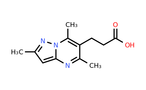 CAS 851116-09-1 | 3-{2,5,7-trimethylpyrazolo[1,5-a]pyrimidin-6-yl}propanoic acid