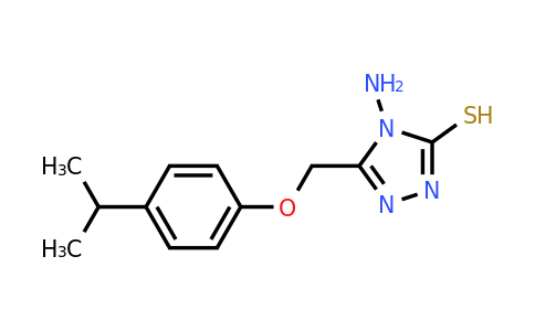 CAS 851116-12-6 | 4-amino-5-{[4-(propan-2-yl)phenoxy]methyl}-4H-1,2,4-triazole-3-thiol
