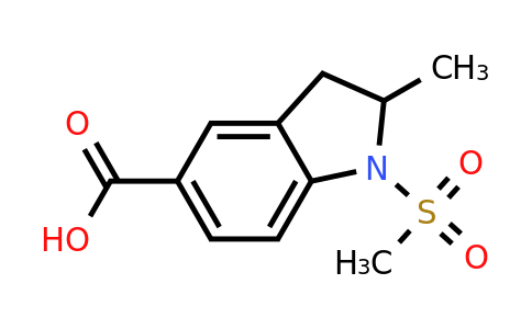 1-methanesulfonyl-2-methyl-2,3-dihydro-1H-indole-5-carboxylic acid
