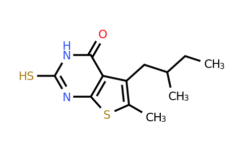 CAS 851116-59-1 | 6-methyl-5-(2-methylbutyl)-2-sulfanyl-3H,4H-thieno[2,3-d]pyrimidin-4-one